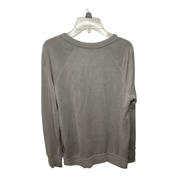 Athleta Shirt Top Gray Long Sleeve Criss Cross Hem Size XS - Picture 5 of 5